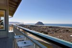 Enjoy views of Morro Rock from the main floor balcony facing South.